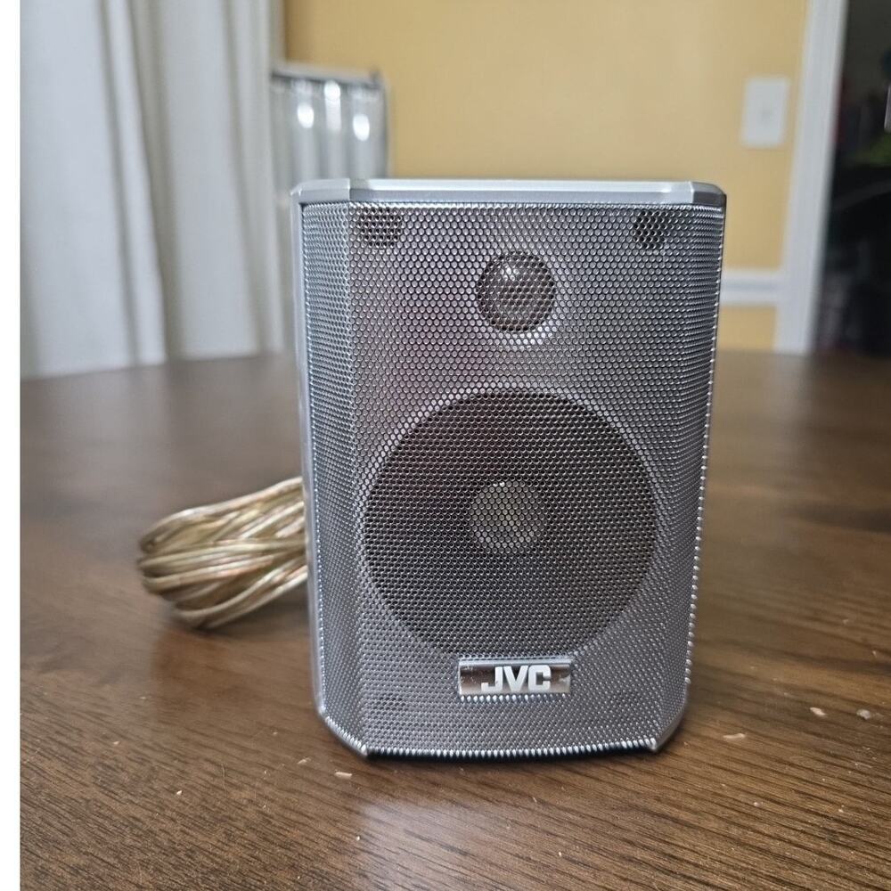JVC SP-THM505F Front Speaker 140W 4 Ohm Silver Wired Home Theater Audio H1
